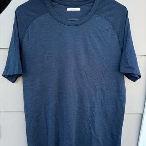 lululemon athletica Navy Crew Neck Short Sleeve Tee